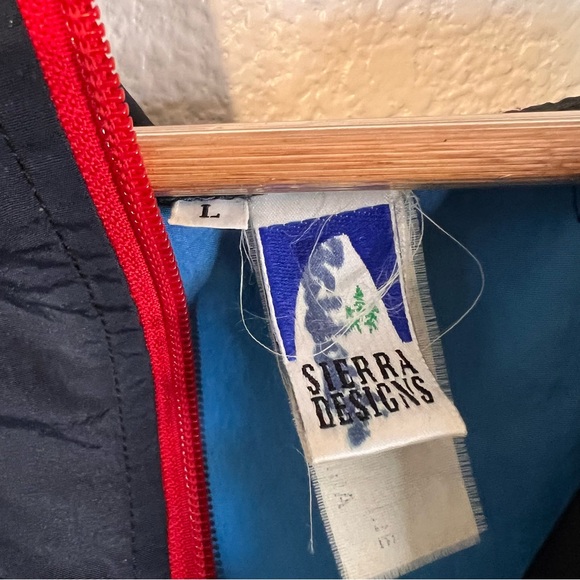 Vintage Sierra Anorak Hooded Windbreaker Outdoor Pullover Jacket Packable L - Picture 8 of 10